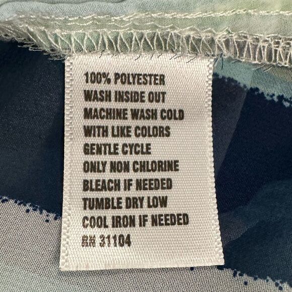 New Directions Chiffon Wrap-Style Too Size 3X  Stripes - Picture 2 of 5